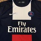 Nike Paris Saint-germain 2013 2014 Psg Soccer Jersey Dri-fit Fly Emirates Sz 2xl
