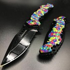 Wholesale Lot 12pcs 8  Puzzle Survival Spring Assisted Open Blade Pocket Knife