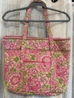 Vera Bradley Retired Petal Pink Tote Shoulder Bag 14 X 14 X 5 5