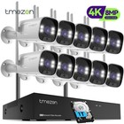 Wireless 8mp Waterproof Wifi Cctv Security Camera System 24 7 10ch Nvr 2tb