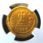 Byzantine Empire   Heraclius    610-641 Ad    Av Gold Solidus    Ngc Graded Ms