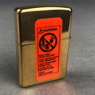 Zippo Camel Lighter Smokin Joes Racing Unstruck 1997 Gold Brass Checkered Scarf