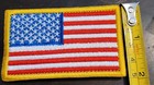 American Flag Patch With Hook And Loop Back Brand New - Loose