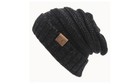 Marled Ribbed Cc Beanie Women Knit Slouchy Thick Baggy Cap Warm Winter Soft Hat