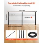 Uimoso 6 5ft Cable Railing Kit With Matte Black Steel Posts