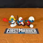 Late 70s-early 80s Schleich Smurfs Figure Lot Of 10 Vintage