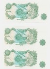 Bank Of England Great Britain 1 Pound      3 Pcs In Cont  No  Choice U
