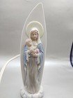 Vintage Ceramic Madonna And Child Figurine Night Light Works 