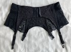 Vintage Black Lace Garter Belt S-m