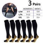 Compression Socks 20-30 Mmhg Medical Knee High Men Women Support Brace Stockings