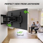 Tv Wall Mount Bracket For 32-85 Inch Tvs Full Motion Dual Articulating Arm With