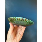 Vintage Enamel On Copper Trinket Jewelry Ring Bowl Dish Signed 5 5 