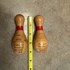 Miniature 4  Award Winning Wood Bowling Pin 61-63 Church League  Free Shipping