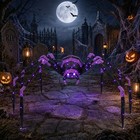 82  Halloween Spider Led Light Up Giant Realistic Hairy Spider Outdoor Yard Deco