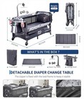 Baby Pack N Play Playard Crib W  Diaper Changing Table Bassinet Napper Mobile