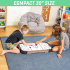 30 Inches Table Top Air Hockey Game For Kids  Portable  Battery Operated  Oak