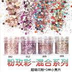 Nail Glitter Powder Dust For Decoration Body Art Craft  Mix Set 3d Sequins