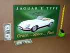Jaguar E Jag      Beautiful      Big Old Sign -- Dated On Back 1994 -  type E  -