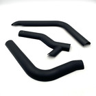 Oem Harley 66897-10a Matte Flat Black Rear Exhaust Heat Shield Set 10-17 Fatboy