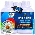 Deep Pour Epoxy Resin Kit 51 Oz - Crystal Clear Casting For River Tables  Diy Cr