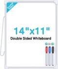 Small Dry Erase Board  14 x11  Double Sided Hanging Whiteboard For Wall  Mini   