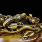 Chinese Natural Shoushan Stone Hand-carved Exquisite Flowers birds Seals 6418