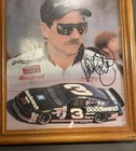 Dale Earnhardt  3 Autographed Gm Goodwrench Service Photo With Wooden Frame