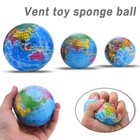 Hot Mini Funny World Map Foam Earth Globe Stress Bouncy Ball Atlas Geography Toy