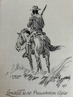 Original Art - Us Army Black Soldier In The West 1 30 Signed By Artists   Author