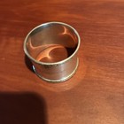 Vintage Victorian Silverplate Napkin Ring With Embossed Trim Geniece Letters