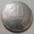 20 Colones 1983 Costa Rica Coin B c c r  America Central