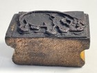 Vintage Antique Pig Hog Animal Wood Printing Block Press Ink Stamp