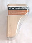 Natural Solid Hardwood Waddell Decorative Corbel Shelf Brackets 6 5    X 4    New  