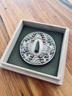 Japanese Edo Period Samurai Tsuba Great Wave Design Nami