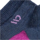 Wide Open Solid Midweight No Show Women s Socks  Denim  Large