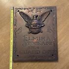 Antique Metal Replica Elmira Ny Stockade Civil War Plaque