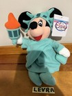2 Lot Uncle Sam Goofy   Liberty Minnie Mouse Disney Plush Bean Bag 9   new W  Tags