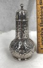 Antique Antique Sugar Shaker Muffineer Victorian Silver 6 In  Tall Original 1880
