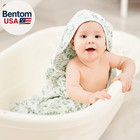 Baby Bath Towels  100  Muslin Cotton Hooded Baby Towels For Newborn  Infant And