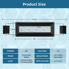 Led Aquarium Light Full Spectrum Fish Tank Light With Dimmer White Blue Red Gree