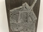 Antique Printer s Wood Block Metal Plate Letterpress Eastham Windmill Cape Cod