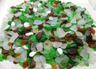 Genuine Beach Sea Glass Irregular Mix 9 Pounds Lot Surf Tumbled Rare 