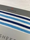 Blue Stripe Bamboo Baby Crib Sheet Fitted Standard Mattress White Boy Newcastle