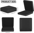 Ring Storage Box Organizer Travel Portable Jewelry Display Case Holder Black
