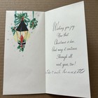 Vintage Mid-century Christmas Card Lanterns With Red Candles