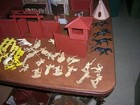 Marx Fort Apache Playset 3681 W box Indians Pioneers Fort 1960 s Vintage Toy
