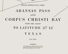 1917 Nautical Chart Of Aransas Pass And Corpus Christi Bay Texas