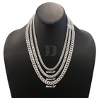 Solid 925 Miami Cuban Sterling Silver Sleek Lock Chain Real Heavy Curb Necklace