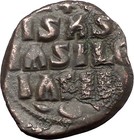 Jesus Christ Class D Anonymous Ancient 1042ad Byzantine Follis Coin  I47436
