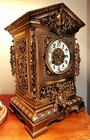 Antique French Brass Mantel Clock 